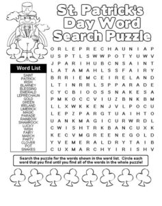 St Patrick's Day Free Worksheets and Printables - Smarty Buddy Blog